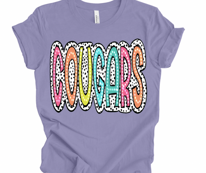 Cougars Bright Polka Dot
