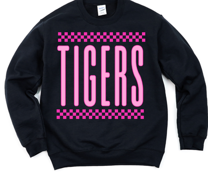 Tigers Checkered - Pink