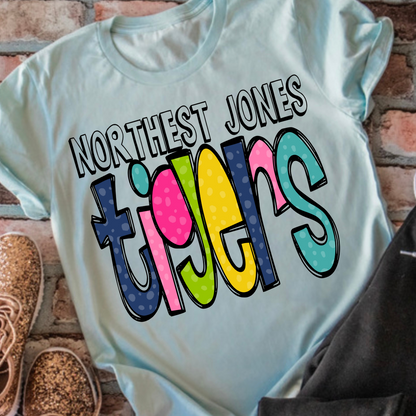 Northeast Jones Tigers Colorful