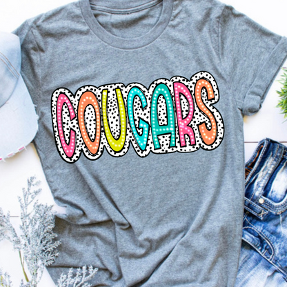 Cougars Bright Polka Dot
