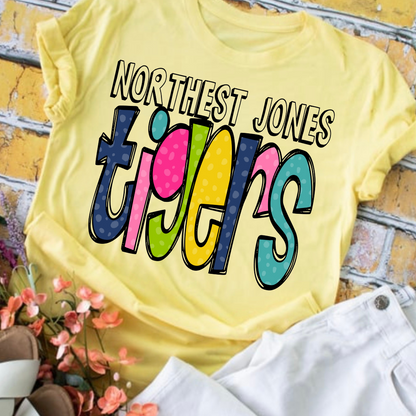 Northeast Jones Tigers Colorful