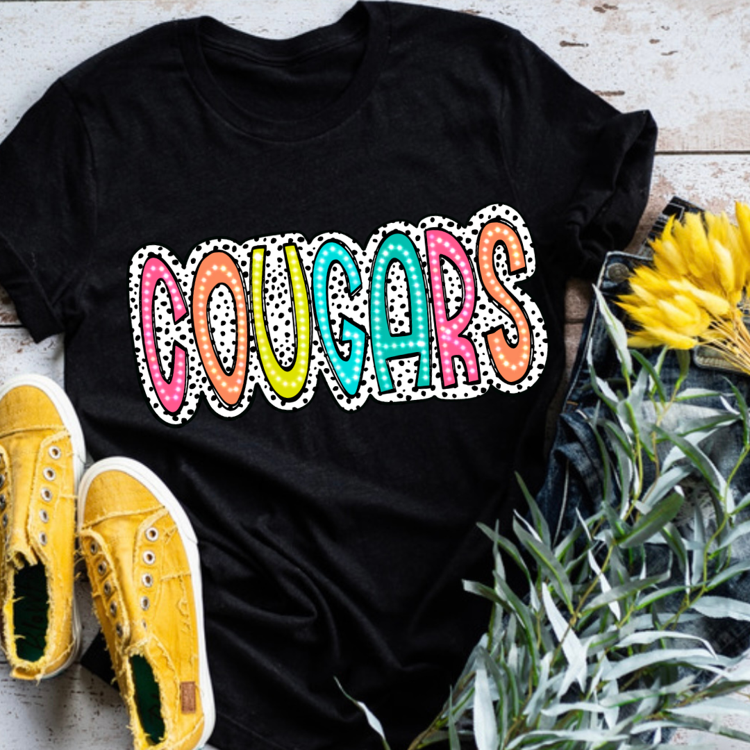 Cougars Bright Polka Dot