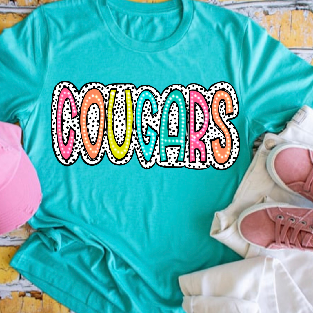 Cougars Bright Polka Dot