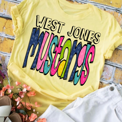 West Jones Mustangs Colorful