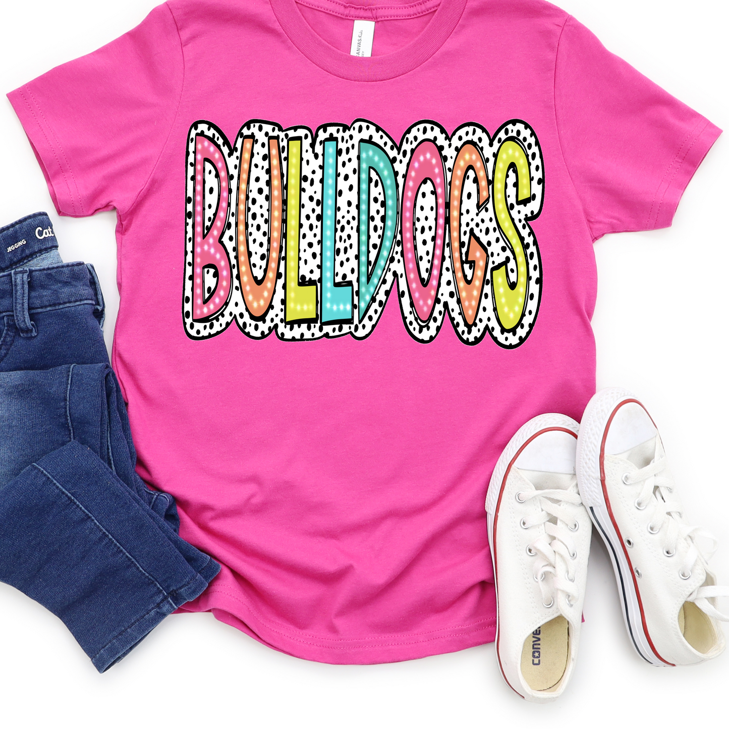 Bulldogs Bright Polka Dot