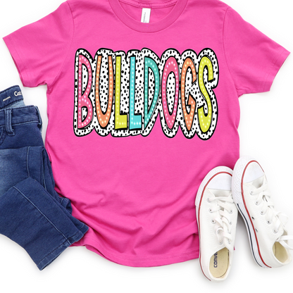 Bulldogs Bright Polka Dot