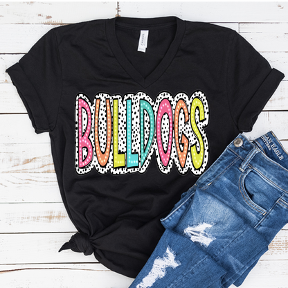 Bulldogs Bright Polka Dot