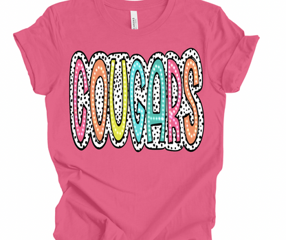 Cougars Bright Polka Dot