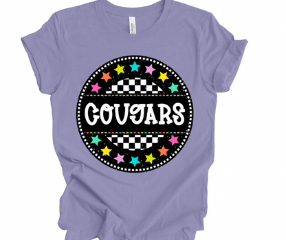 Cougars Checkered Stars