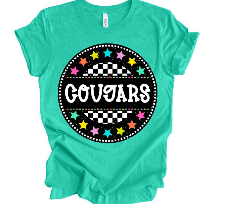 Cougars Checkered Stars