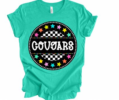 Cougars Checkered Stars
