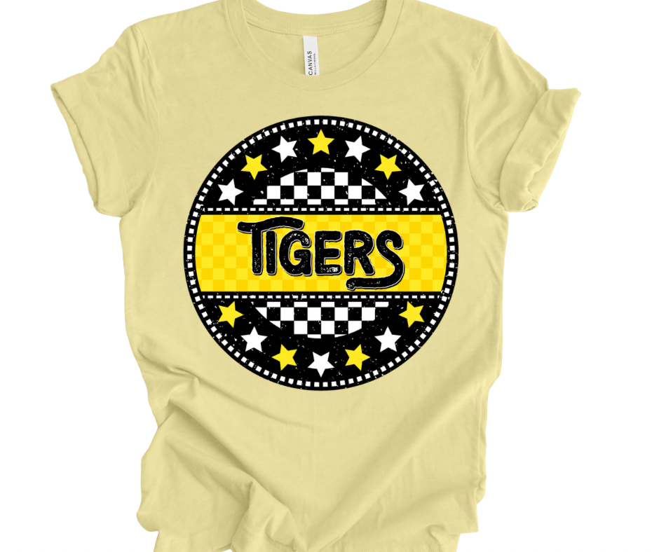 Tigers Checkered Star (Black/Yellow)