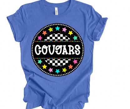 Cougars Checkered Stars