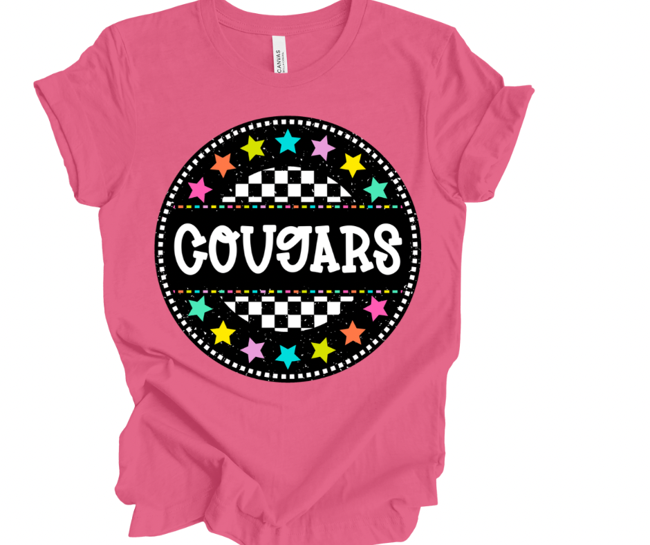 Cougars Checkered Stars