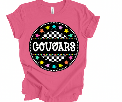 Cougars Checkered Stars