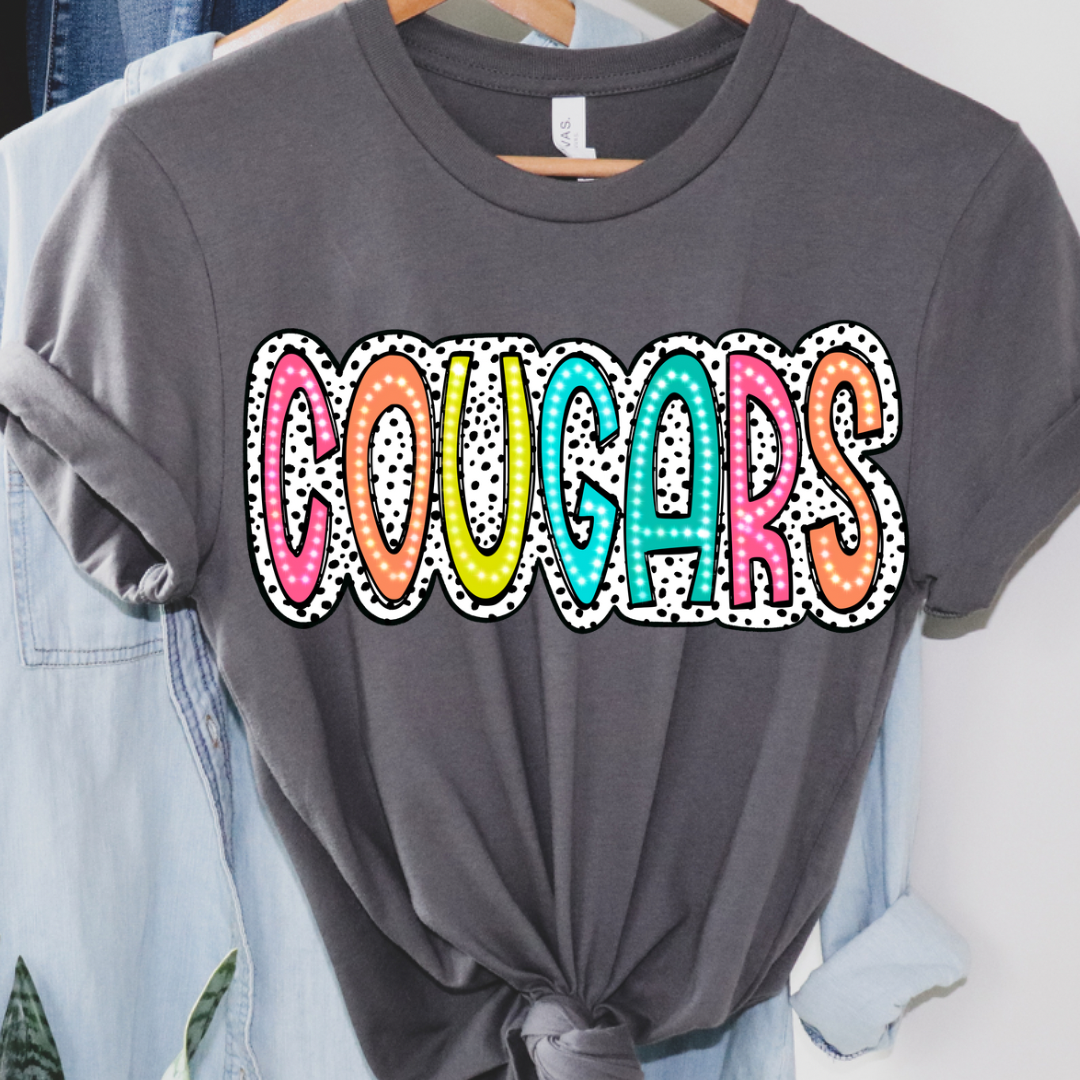 Cougars Bright Polka Dot