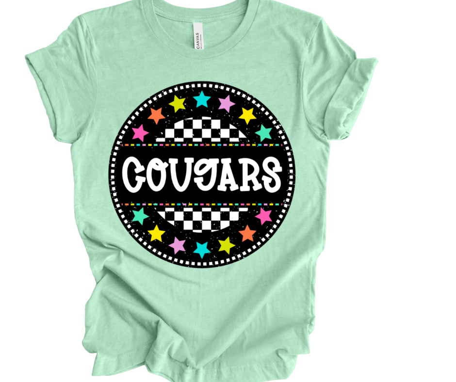 Cougars Checkered Stars