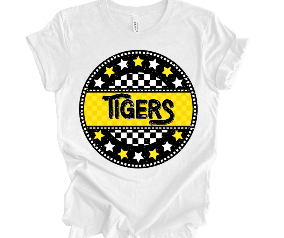 Tigers Checkered Star (Black/Yellow)