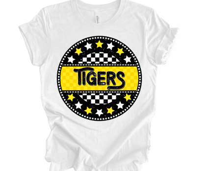 Tigers Checkered Star (Black/Yellow)