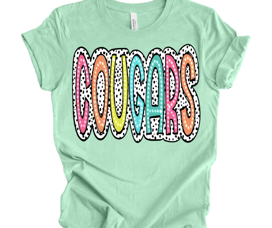 Cougars Bright Polka Dot