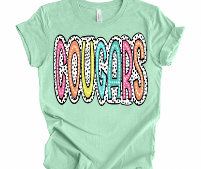 Cougars Bright Polka Dot