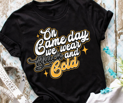On Game Day - Black & Gold