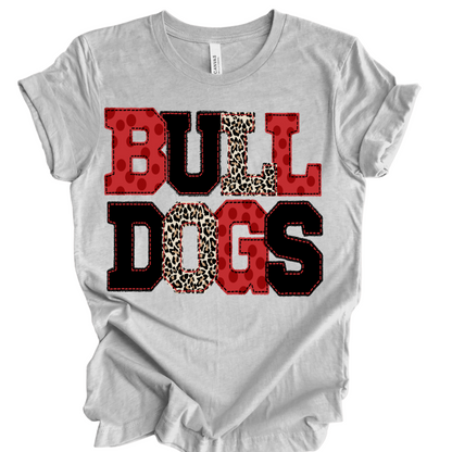Bulldogs Faux Embroidery