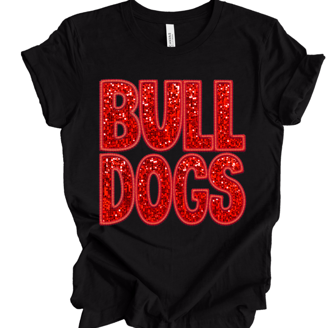 Bulldogs (Red *FAUX Sequin)