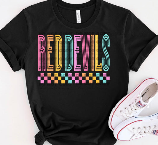 Red Devils - Groovy Multicolor
