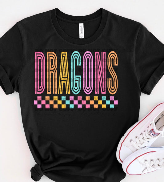 Dragons -Groovy Multicolor