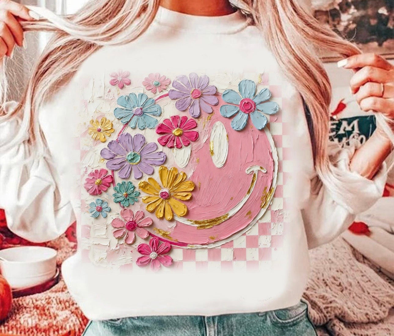 Retro Smiley Floral