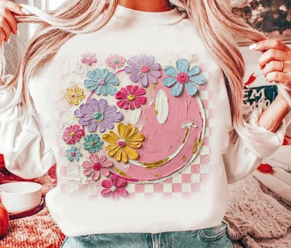Retro Smiley Floral