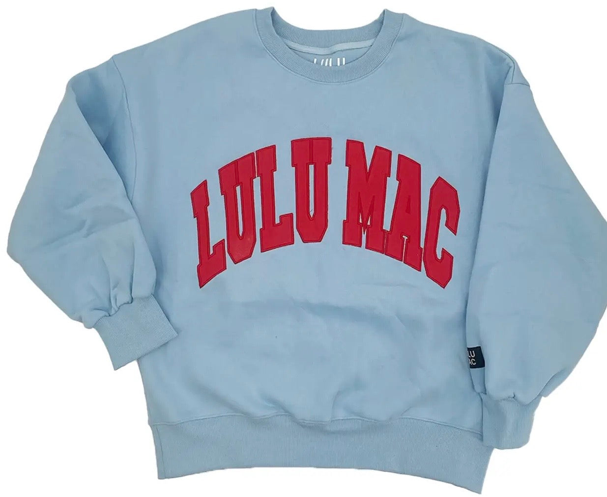LULU MAC SWEATSHIRT (Light Blue/Red)