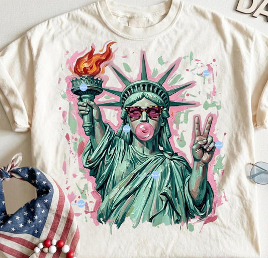 Statue Liberty Bubble
