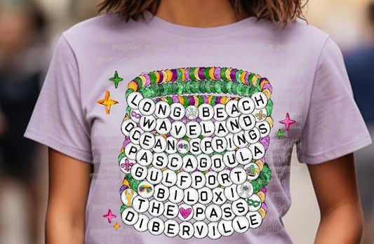 GC Mardi Gras Friendship Bracelet