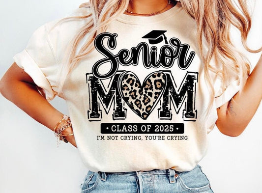 Senior Mom 2025 - Leopard Heart