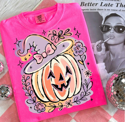 Floral Halloween Pumpkin