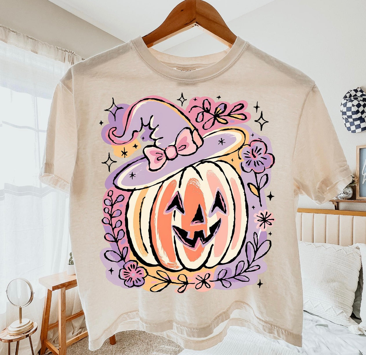 Floral Halloween Pumpkin