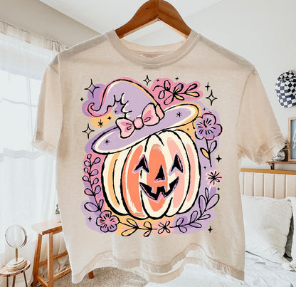 Floral Halloween Pumpkin