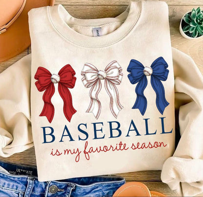 Baseball is My Favorite Season (Bows)