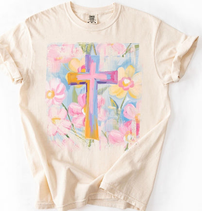Floral Easter Cross