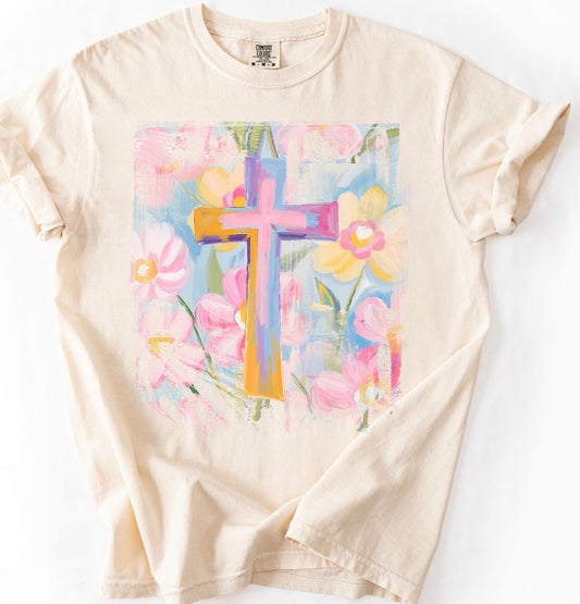 Floral Easter Cross