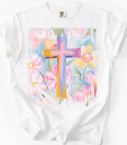 Floral Easter Cross