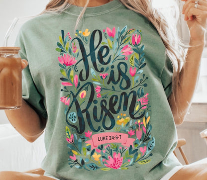 Floral He is Risen