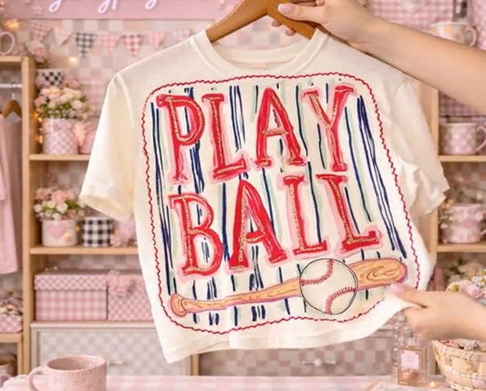Play Ball Striped (Baseball)