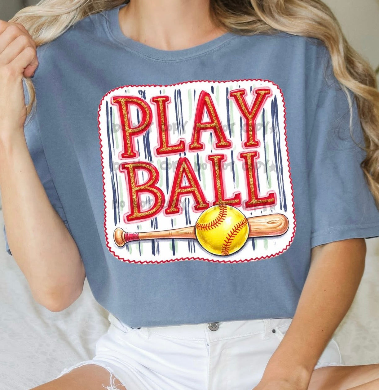 Play Ball Striped (Softball)