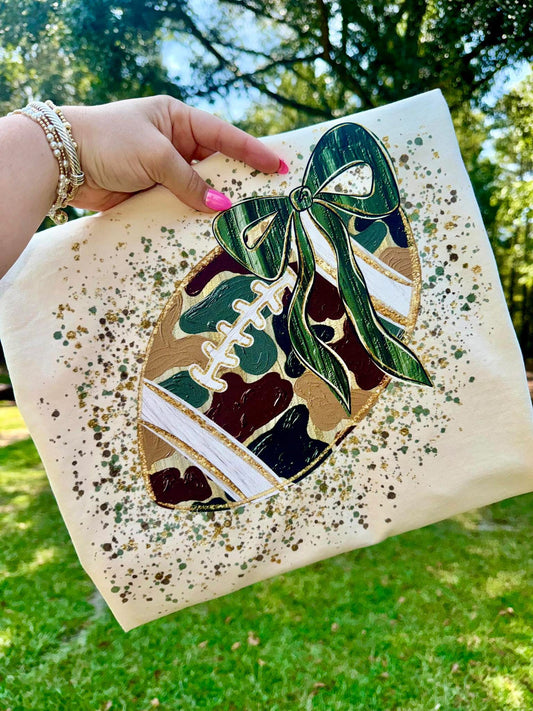 Camo Football Splatter