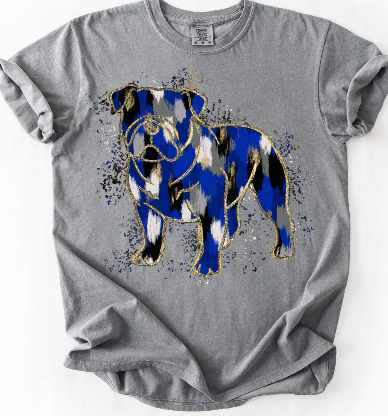 Bulldogs Splatter (Royal, Black, Gray)