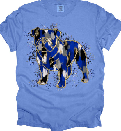 Bulldogs Splatter (Royal, Black, Gray)