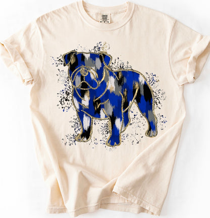 Bulldogs Splatter (Royal, Black, Gray)